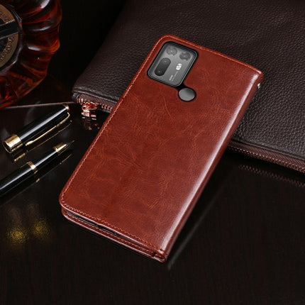 idewei Crazy Horse Texture Horizontal Flip Leather Case with Holder & Card Slots & Wallet, For HTC Desire 20+, For vivo V20, For OnePlus Nord N10 5G