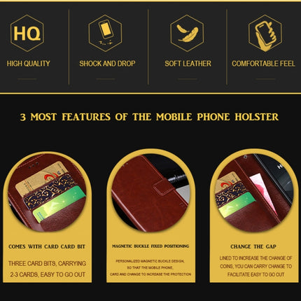 idewei Crazy Horse Texture Horizontal Flip Leather Case with Holder & Card Slots & Wallet, For Nokia 2.4, For Nokia 8.3 5G, For Infinix Hot 10