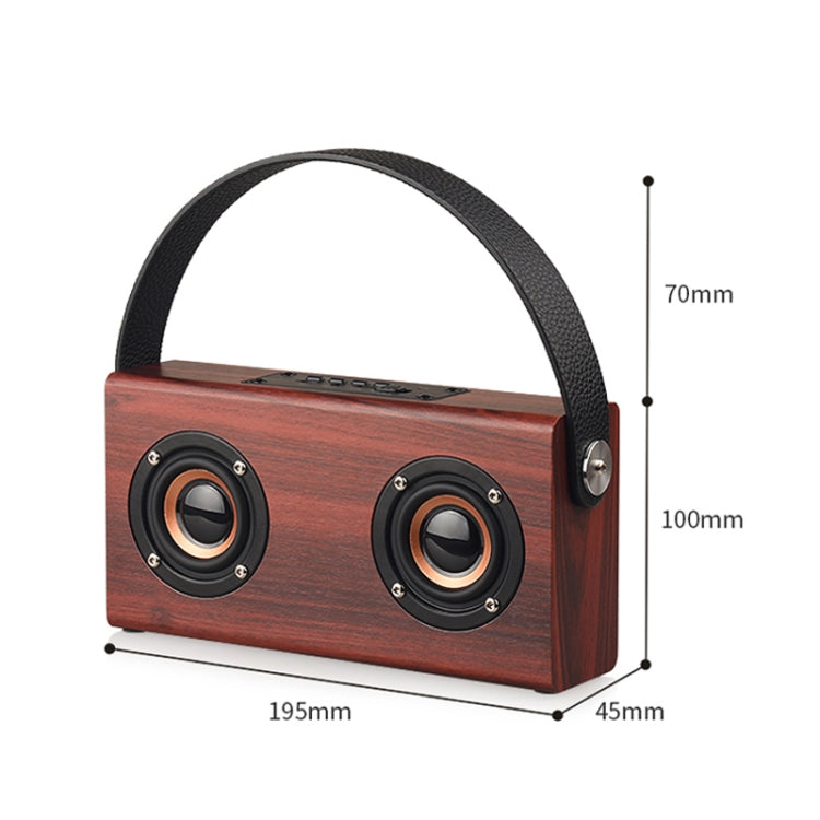 D10 Bluetooth 4.2 Portable Wooden Handheld Bluetooth Speaker, D10(Red Wood Texture), D10(Bamboo Texture)