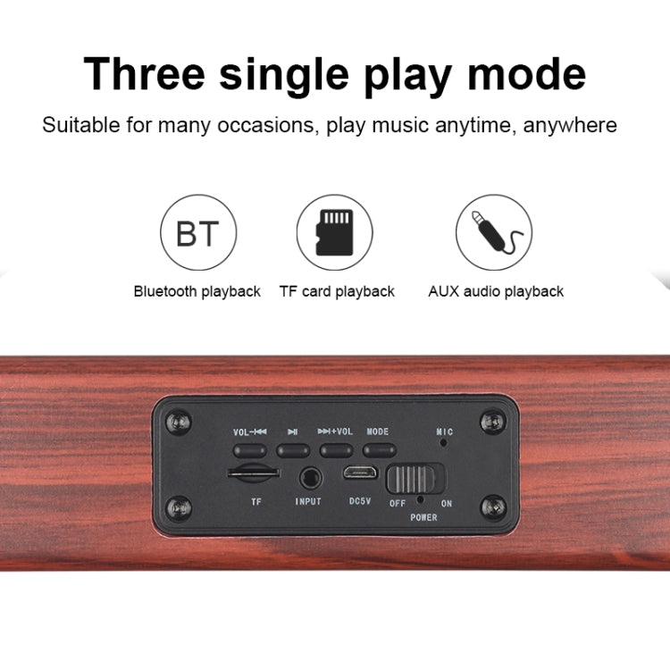 D10 Bluetooth 4.2 Portable Wooden Handheld Bluetooth Speaker, D10(Red Wood Texture), D10(Bamboo Texture)