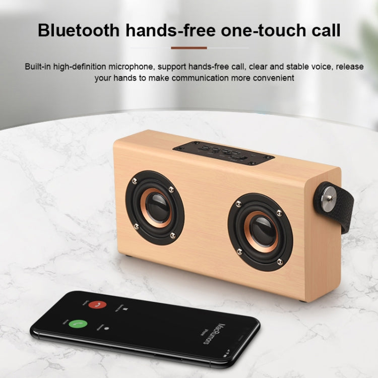 D10 Bluetooth 4.2 Portable Wooden Handheld Bluetooth Speaker, D10(Red Wood Texture), D10(Bamboo Texture)