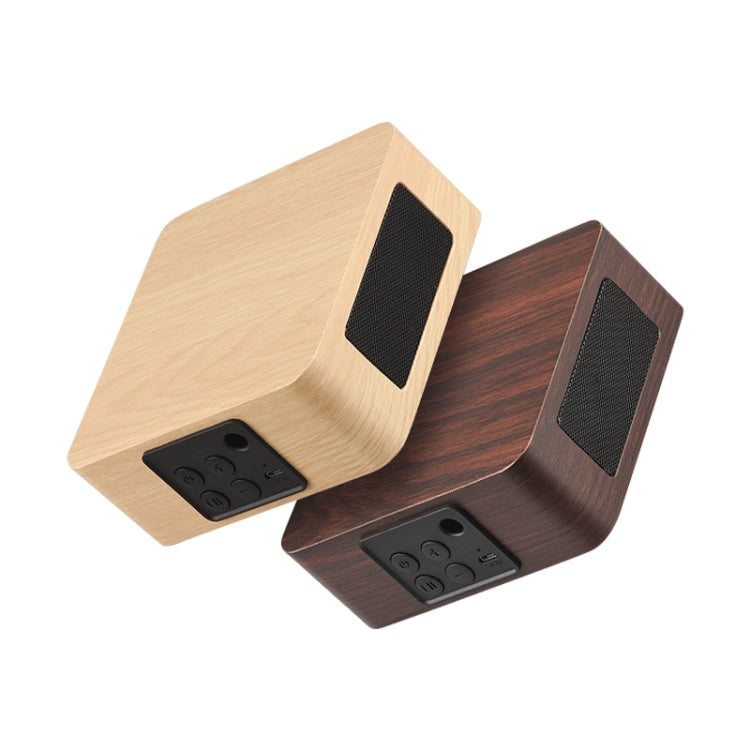 Q1A Bluetooth 4.2 Mini Wooden Double Horns Bluetooth Speaker, Q1A(Yellow Wood Texture), Q1A(Walnut Texture)