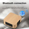 Q1A Bluetooth 4.2 Mini Wooden Double Horns Bluetooth Speaker, Q1A(Yellow Wood Texture), Q1A(Walnut Texture)