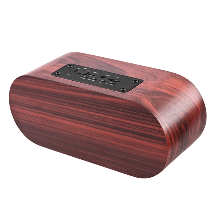 Q8 Bluetooth 4.2 Classic Wooden Double Horns Bluetooth Speaker, Q8(Red Wood Texture), Q8(Walnut Texture)