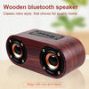 Q8 Bluetooth 4.2 Classic Wooden Double Horns Bluetooth Speaker, Q8(Red Wood Texture), Q8(Walnut Texture)