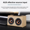 W7 Bluetooth 4.2 Wooden Double Horns Bluetooth Speaker, W7(Red Wood Texture), W7(Light Yellow Wood Texture)