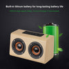 W7 Bluetooth 4.2 Wooden Double Horns Bluetooth Speaker, W7(Red Wood Texture), W7(Light Yellow Wood Texture)