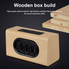 W7 Bluetooth 4.2 Wooden Double Horns Bluetooth Speaker, W7(Red Wood Texture), W7(Light Yellow Wood Texture)