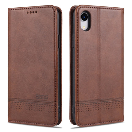 AZNS Magnetic Calf Texture Horizontal Flip Leather Case with Card Slots & Holder & Wallet, For iPhone XR, For iPhone XS Max