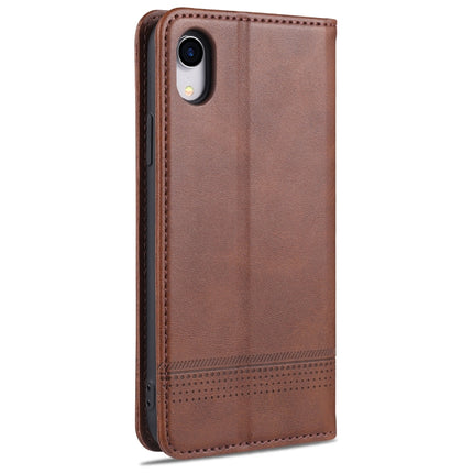 AZNS Magnetic Calf Texture Horizontal Flip Leather Case with Card Slots & Holder & Wallet, For iPhone XR, For iPhone XS Max
