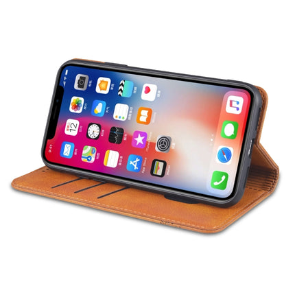 AZNS Magnetic Calf Texture Horizontal Flip Leather Case with Card Slots & Holder & Wallet, For iPhone XR, For iPhone XS Max