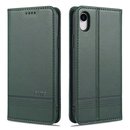 AZNS Magnetic Calf Texture Horizontal Flip Leather Case with Card Slots & Holder & Wallet, For iPhone XR, For iPhone XS Max