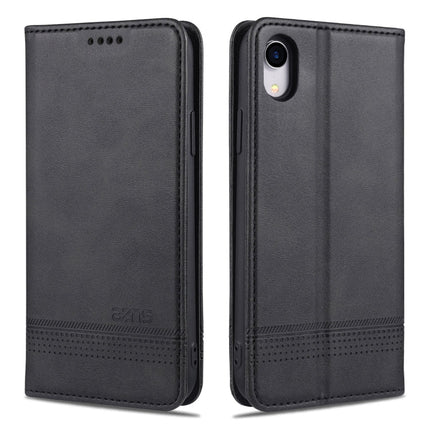 AZNS Magnetic Calf Texture Horizontal Flip Leather Case with Card Slots & Holder & Wallet, For iPhone XR, For iPhone XS Max