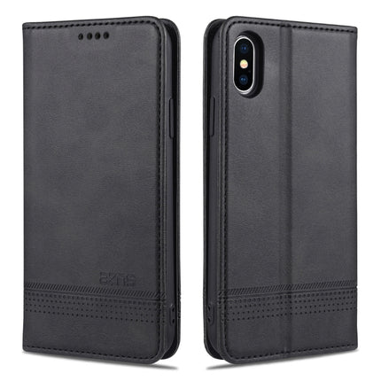 AZNS Magnetic Calf Texture Horizontal Flip Leather Case with Card Slots & Holder & Wallet, For iPhone XR, For iPhone XS Max