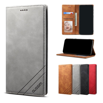 GUSSIM GS-001 Business Style Horizontal Flip Skin Feel PU Leather Case with Holder & Card Slots & Wallet & Photo Frame, For iPhone 6 / 6s, For iPhone 8 Plus / 7 Plus, For iPhone SE 2022 / SE 2020 / 8 / 7, For iPhone XR, For iPhone 11 Pro���������������...