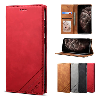 GUSSIM GS-001 Business Style Horizontal Flip Skin Feel PU Leather Case with Holder & Card Slots & Wallet & Photo Frame, For iPhone 6 / 6s, For iPhone 8 Plus / 7 Plus, For iPhone SE 2022 / SE 2020 / 8 / 7, For iPhone XR, For iPhone 11 Pro���������������...