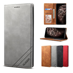 GUSSIM GS-001 Business Style Horizontal Flip Skin Feel PU Leather Case with Holder & Card Slots & Wallet & Photo Frame, For iPhone 6 / 6s, For iPhone 8 Plus / 7 Plus, For iPhone SE 2022 / SE 2020 / 8 / 7, For iPhone XR, For iPhone 11 Pro���������������...