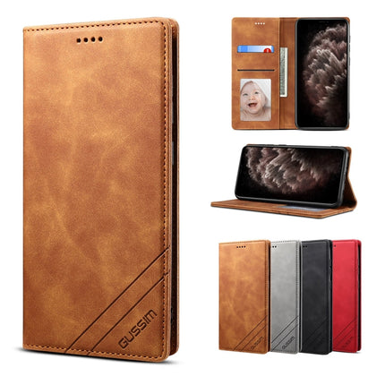 GUSSIM GS-001 Business Style Horizontal Flip Skin Feel PU Leather Case with Holder & Card Slots & Wallet & Photo Frame, For iPhone 6 / 6s, For iPhone 8 Plus / 7 Plus, For iPhone SE 2022 / SE 2020 / 8 / 7, For iPhone XR, For iPhone 11 Pro���������������...