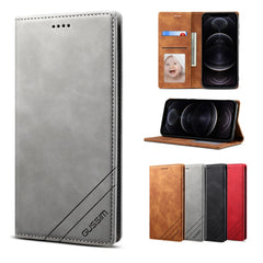GUSSIM GS-001 Business Style Horizontal Flip Skin Feel PU Leather Case with Holder & Card Slots & Wallet & Photo Frame, For iPhone 12 mini, For iPhone 12 / 12 Pro, For iPhone 12 Pro Max, For iPhone X / XS, For iPhone XS Max, For iPhone 11