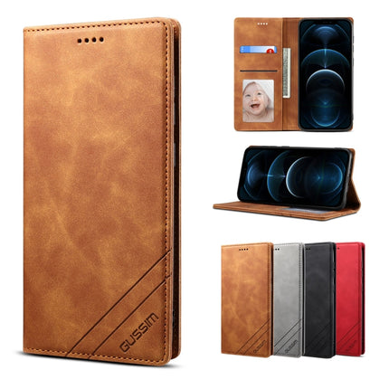 GUSSIM GS-001 Business Style Horizontal Flip Skin Feel PU Leather Case with Holder & Card Slots & Wallet & Photo Frame, For iPhone 12 mini, For iPhone 12 / 12 Pro, For iPhone 12 Pro Max, For iPhone X / XS, For iPhone XS Max, For iPhone 11