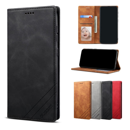 GUSSIM GS-001 Business Style Horizontal Flip Skin Feel PU Leather Case with Holder & Card Slots & Wallet & Photo Frame, For iPhone 12 mini, For iPhone 12 / 12 Pro, For iPhone 12 Pro Max, For iPhone X / XS, For iPhone XS Max, For iPhone 11