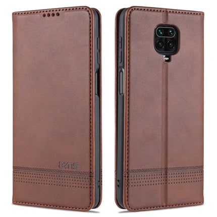 AZNS Magnetic Calf Texture Horizontal Flip Leather Case with Card Slots & Holder & Wallet, For Xiaomi Redmi 10X 5G, For Xiaomi Mi 10T / 10T Pro / Redmi K30s, For Xiaomi Redmi Note 9 Pro / Note 9s, For Xiaomi Mi 10 Lite