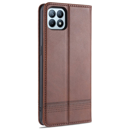 AZNS Magnetic Calf Texture Horizontal Flip Leather Case with Card Slots & Holder & Wallet, For OPPO Reno4 SE