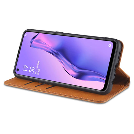 AZNS Magnetic Calf Texture Horizontal Flip Leather Case with Card Slots & Holder & Wallet, For OPPO Reno4 SE
