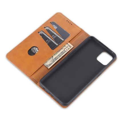 AZNS Magnetic Calf Texture Horizontal Flip Leather Case with Card Slots & Holder & Wallet, For OPPO Reno4 SE