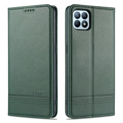 AZNS Magnetic Calf Texture Horizontal Flip Leather Case with Card Slots & Holder & Wallet, For OPPO Reno4 SE