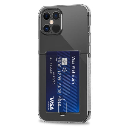 TPU Transparent Protective Case with Card Slots, For iPhone 12 Pro, For iPhone 12 Pro Max
