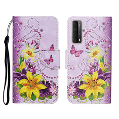 Colored Drawing Pattern Horizontal Flip Leather Case with Holder & Card Slots & Wallet