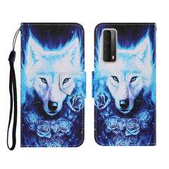Coloured Drawing Pattern Horizontal Flip PU Leather Case with Holder & Card Slots & Wallet & Lanyard