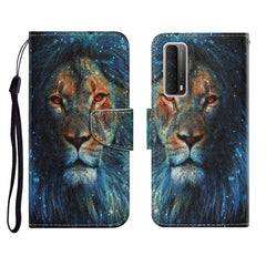 Coloured Drawing Pattern Horizontal Flip PU Leather Case with Holder & Card Slots & Wallet & Lanyard