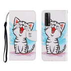 For Huawei P Smart 2021 / Y7a / Red Mouth Cat