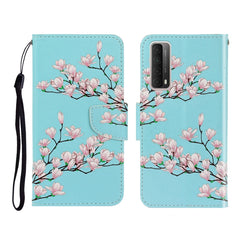 Colored Drawing Horizontal Flip Leather Case with Holder & Card Slot & Wallet, For Huawei P Smart 2021 / Y7a