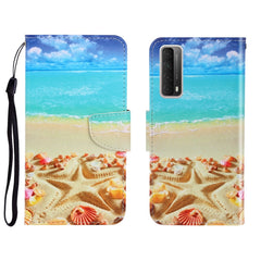 Colored Drawing Horizontal Flip Leather Case with Holder & Card Slot & Wallet, For Huawei P Smart 2021 / Y7a