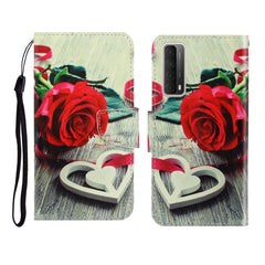 Colored Drawing Horizontal Flip Leather Case with Holder & Card Slot & Wallet, For Huawei P Smart 2021 / Y7a