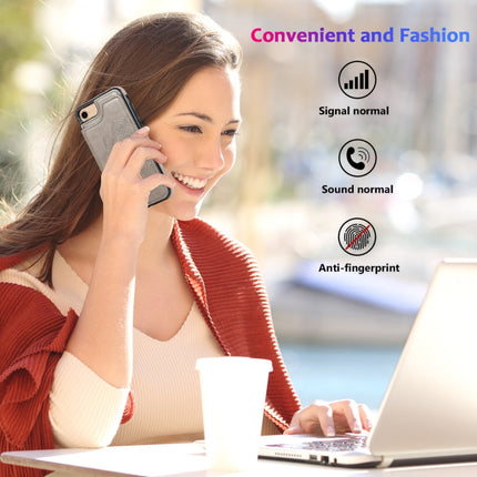 Double Buckle Mandala Pattern PU+TPU Protective Case with Card Slots & Holder & Photo Frame, For iPhone SE 2022 / SE 2020 / 8 / 7, For iPhone 7 Plus / 8 Plus, For iPhone X / XS, For iPhone XR