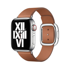 Modern Style Leather Watch Band For Apple Watch 42mm / 41mm / 40mm / 38mm, For Apple Watch 42mm / 41mm / 40mm / 38mm