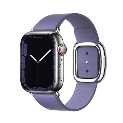 Modern Style Leather Watch Band For Apple Watch 49mm / 46mm / 45mm / 44mm / 42mm, For Apple Watch 49mm / 46mm / 45mm / 44mm / 42mm, For Apple Watch Ultra 49mm / Series 8&7 45mm / SE 2&6&SE&5&4 44mm / 3&2&1 42mm