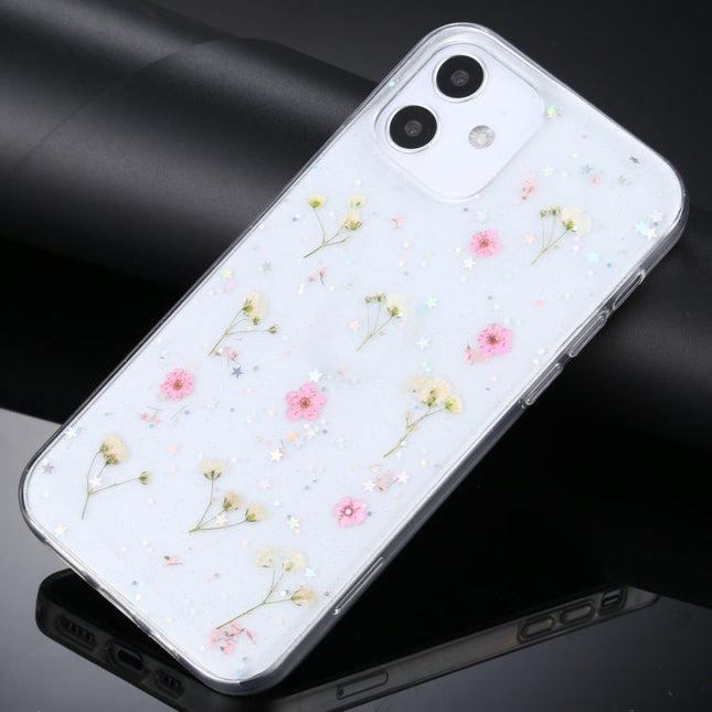 Gypsophila Flowers Pattern TPU Protective Case, For iPhone 11, For iPhone 11 Pro, For iPhone 11 Pro Max, For iPhone 12 mini