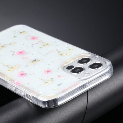 Gypsophila Flowers Pattern TPU Protective Case, For iPhone 12 / 12 Pro, For iPhone 12 Pro Max