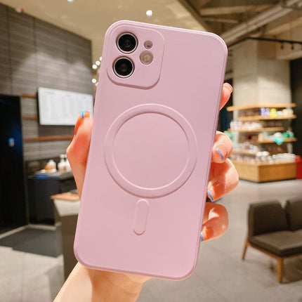 Liquid Silicone Full Coverage Shockproof Magsafe Case, For iPhone 12, For iPhone 12 mini, For iPhone 12 Pro Max, For iPhone 12 Pro