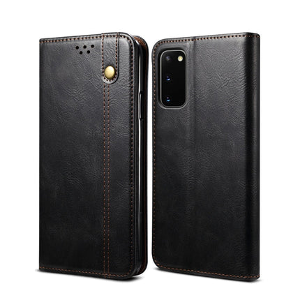 Simple Wax Crazy Horse Texture Horizontal Flip Leather Case with Card Slots & Wallet, For Samsung Galaxy S20 UItra, For Samsung Galaxy S20 FE, For Samsung Galaxy S20 Plus