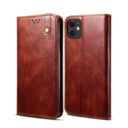 Simple Wax Crazy Horse Texture Horizontal Flip Leather Case with Card Slots & Wallet, For iPhone 11, For iPhone 11 Pro, For iPhone 11 Pro Max, For iPhone 12 mini, For iPhone 12 / 12 Pro, For iPhone 12 Pro Max