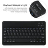 Universal Detachable Bluetooth Keyboard + Leather Case without Touchpad for iPad 9-10 inch, Black Keyboard, White Keyboard