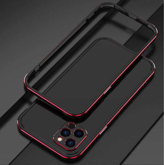 Aurora Series Lens Protector + Metal Frame Protective Case, For iPhone 12 Pro