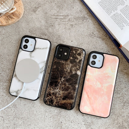 Marble Pattern Patch PC + TPU Shockproof Magsafe Case, For iPhone 12 Pro Max