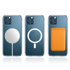 WK WPC-007 iDeal Series Magsafe Case Magnetic Ring All-inclusive Clear TPU Transparent Shockproof Case, For iPhone 11, For iPhone 11 Pro, For iPhone 11 Pro Max, For iPhone 12 Mini, For iPhone 12 / 12 Pro, For iPhone 12 Pro Max